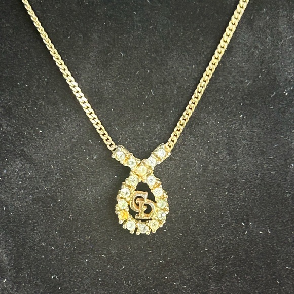 DIOR 💕Necklace GUC Vintage Pendant - Picture 12 of 13